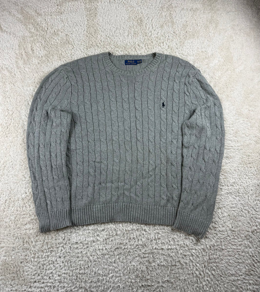 Polo Ralph Lauren Cable-Knit Sweater Grau (XXL)