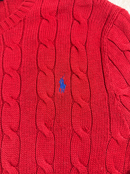 Polo Ralph Lauren Cable-Knit Sweater Bordeaux (XL)