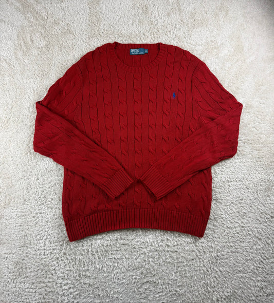 Polo Ralph Lauren Cable-Knit Sweater Bordeaux (XL)