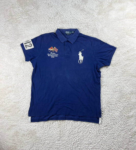 Polo Ralph Lauren Big Pony Polo Shirt Blau – France 1934 Edition (XL)