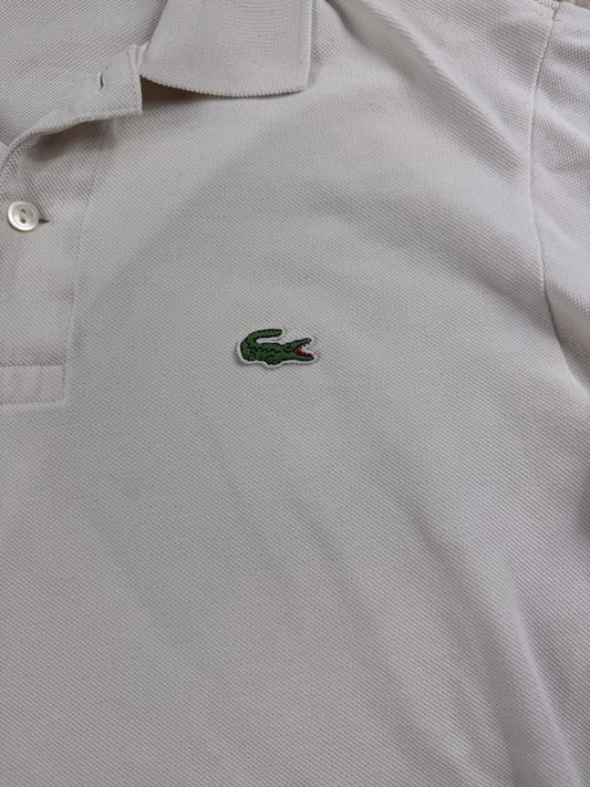 Lacoste Classic Polo Shirt – Weiß mit Lacoste Logo (S)