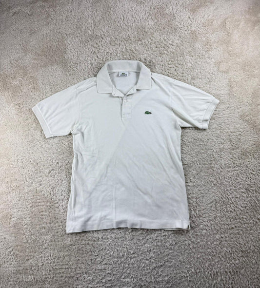Lacoste Classic Polo Shirt – Weiß mit Lacoste Logo (S)