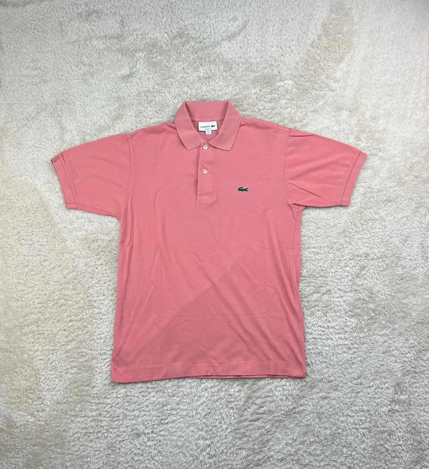 Lacoste Polo Shirt Rosa – Classic Fit mit Logo (S)